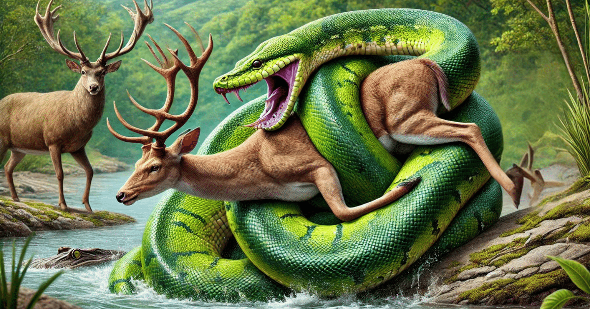 Como a Sucuri Mata sua Presa? - Cobra Gigante de 7 metros encontrada no Rio Tocantins! Vídeo e Imagens impressionantes além de fatos intrigantes da Sucuri-verde. Será a Sucuri verde venenosa?
