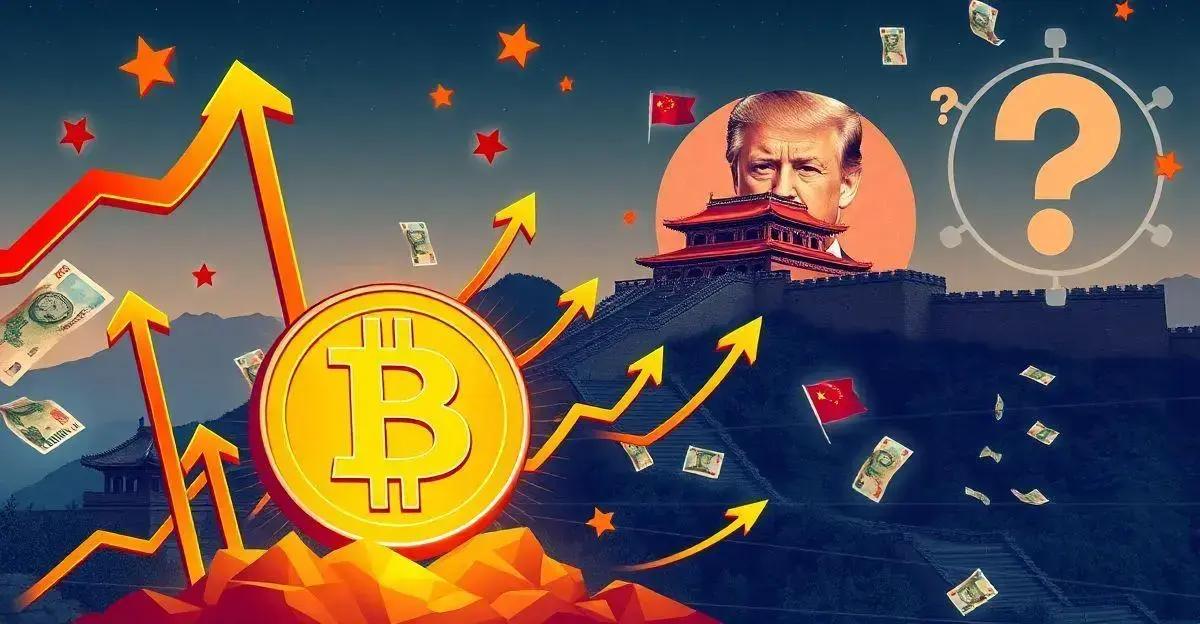 Leia mais sobre o artigo Bitcoin Dispara com Estímulo Fiscal da China e Chances de Trump