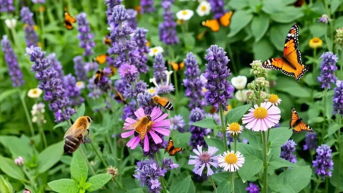 Ervas que atraem polinizadores para seu jardim