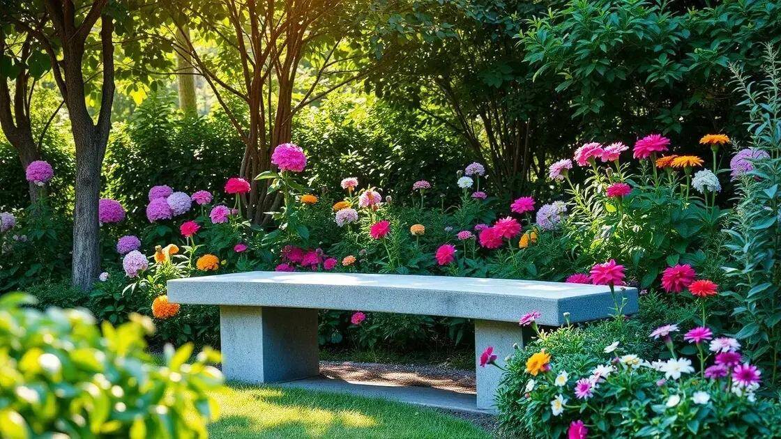 Por que escolher bancos de concreto para seu jardim