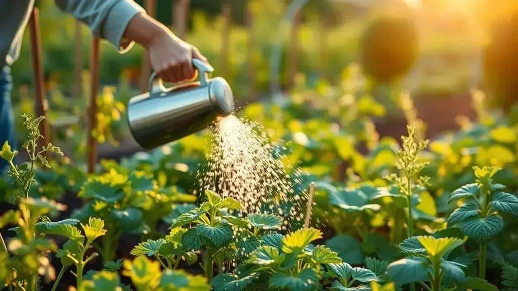 Os melhores horários para regar sua horta