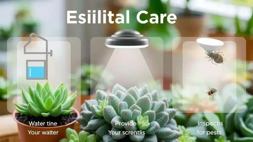 cuidados essenciais para suculentas